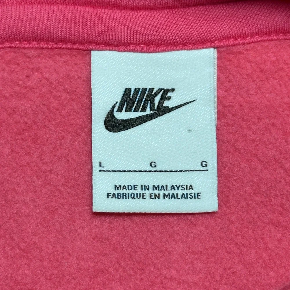 Nike Phoenix Fleece Hoodie Womens Large Oversized Center Swoosh Pink Pullover